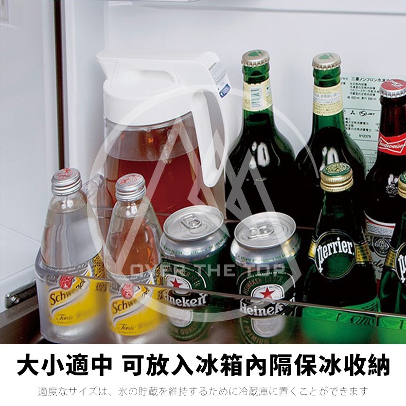 日本製 Lustroware 岩崎 按壓密封耐熱冷水壺 2.1L/可橫放冷水瓶 果汁瓶 K-1276【超越巔峰】-細節圖4