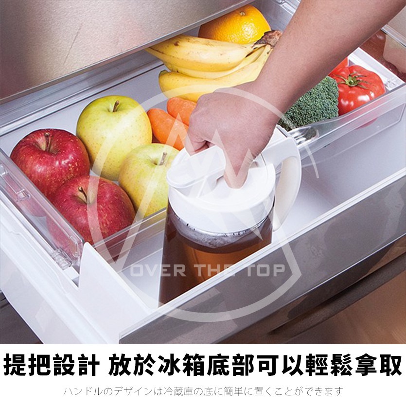 日本製 Lustroware 岩崎 按壓密封耐熱冷水壺 2.1L/可橫放冷水瓶 果汁瓶 K-1276【超越巔峰】-細節圖7