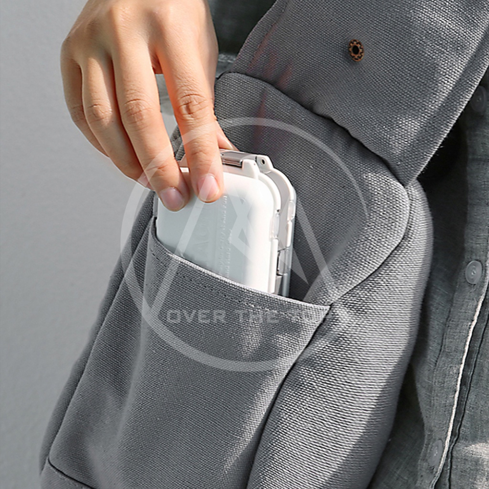 🔥台灣現貨🔥日本製  三層收納藥盒／旅行藥盒 便攜式收納盒 可折疊小物收納盒 旅行首飾盒 可攜帶收納盒【超越巔峰】-細節圖5