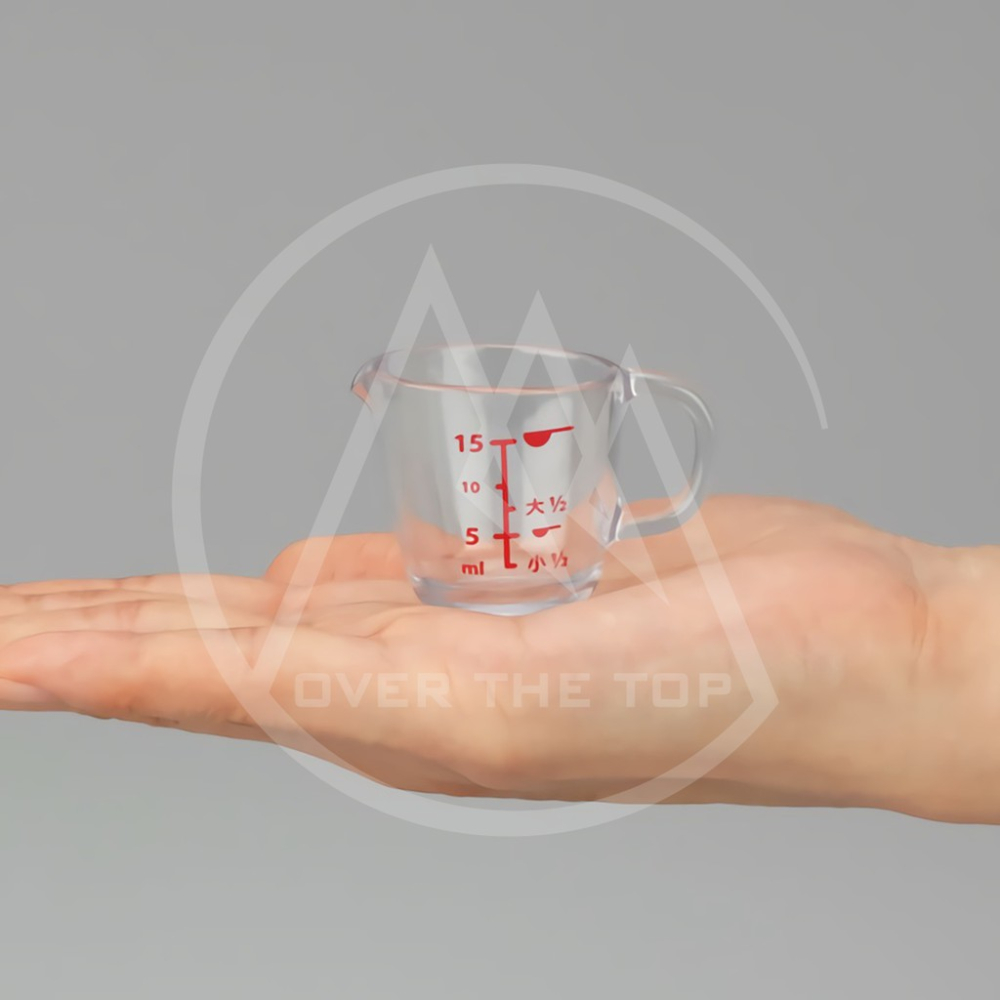 日本製 迷你蜂蜜杯（15ml）／小量杯 小奶盅 奶精杯 計量杯 醬料杯 迷你杯 鬆餅醬料杯 下午茶用具【超越巔峰】-細節圖7