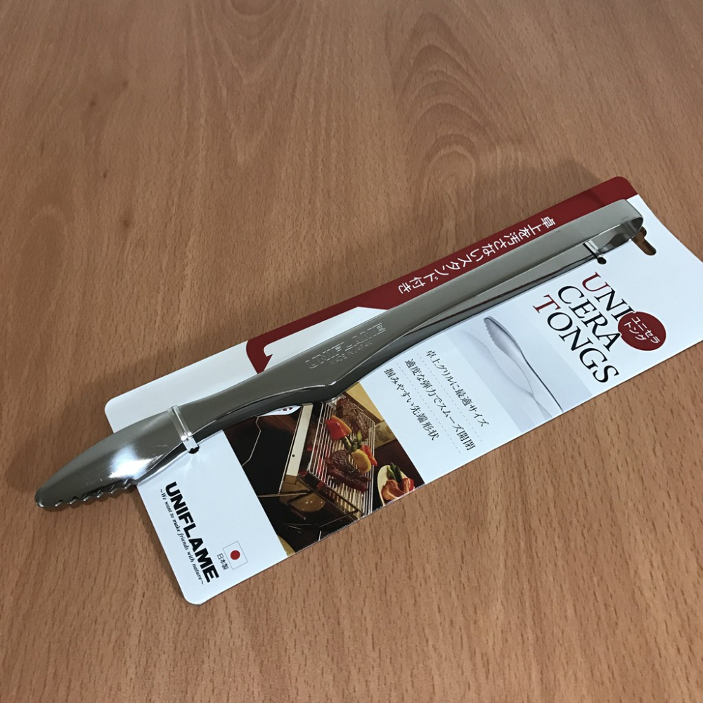 日本製 UNIFLAME 不鏽鋼烤肉夾／燒肉夾 燒烤夾 料理夾 615164【超越巔峰】-細節圖4