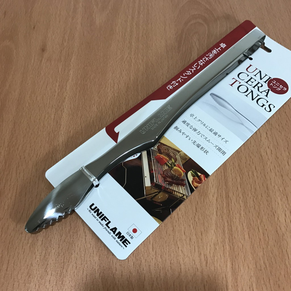 日本製 UNIFLAME 不鏽鋼烤肉夾／燒肉夾 燒烤夾 料理夾 615164【超越巔峰】-細節圖6