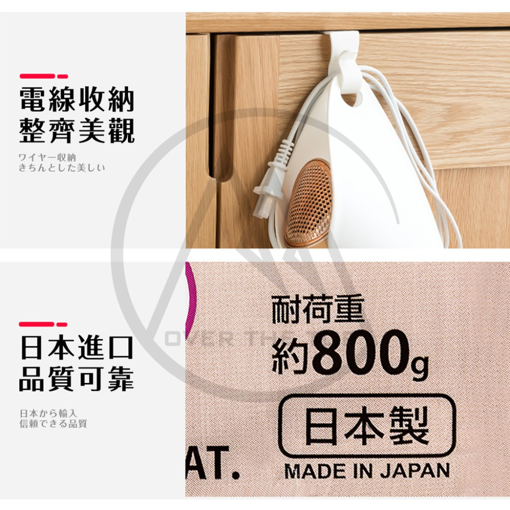 日本製 吹風機收納架（掛勾式）／吹風機收納套 多功能吹風機架 無痕吹風機架 吹風機置物架 吹風機收納盒【超越巔峰】-細節圖4