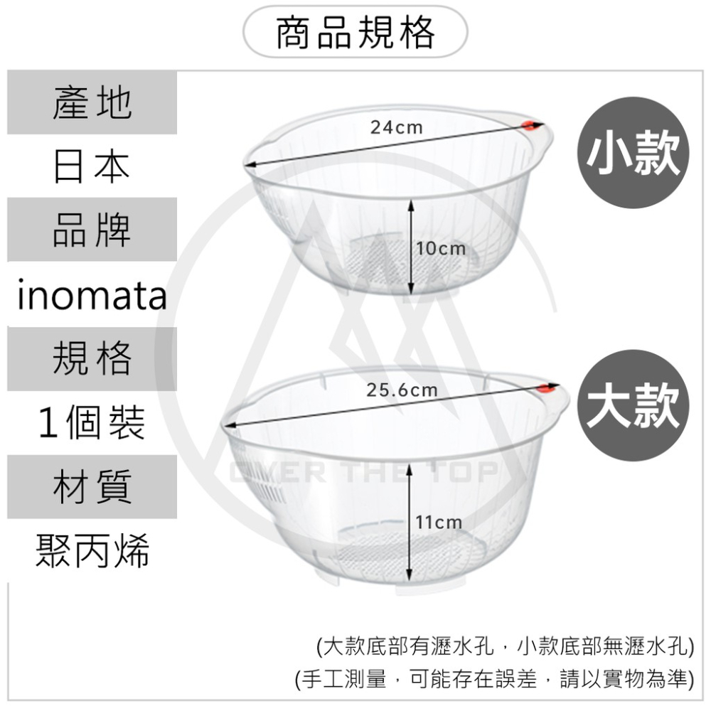 日本製 瀝水洗米籃／洗米盆 洗米器 蔬果清洗籃 洗豆盆 洗米碗 洗水果籃 淘米器 瀝水盆 濾水籃 蔬果盆【超越巔峰】-細節圖9