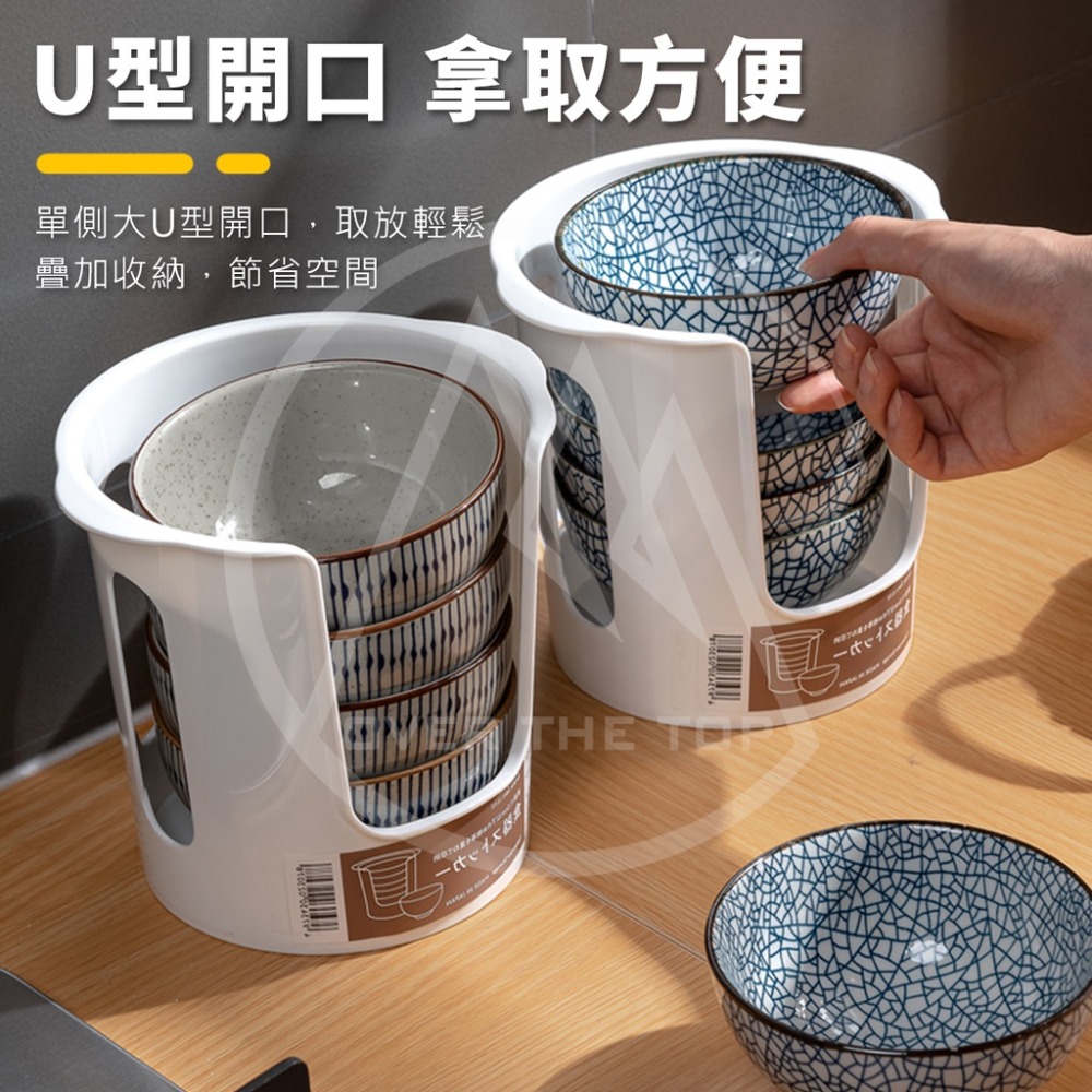 日本製 碗盤收納架／碗公收納架 碗盤瀝水架 盤子置物架 通風瀝水 碟架 盤架 碗架 廚房收納架 餐具收納【超越巔峰】-細節圖6