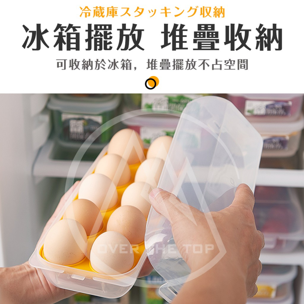 日本製 10格雞蛋收納盒／雞蛋盒 露營雞蛋盒 雞蛋放置盒 雞蛋保護盒 蛋盒 防碰撞雞蛋保鮮盒 蛋托 攜蛋盒【超越巔峰】-細節圖6