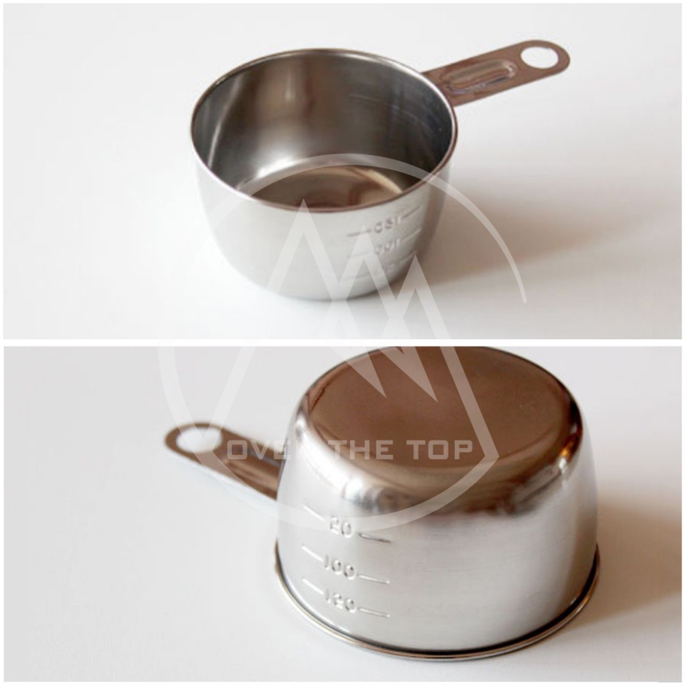 日本製 不鏽鋼量杯／小量杯 烘焙量杯 攪拌盆 打蛋杯 刻度量杯 果醬烘焙鋼杯 備料杯【超越巔峰】-細節圖2