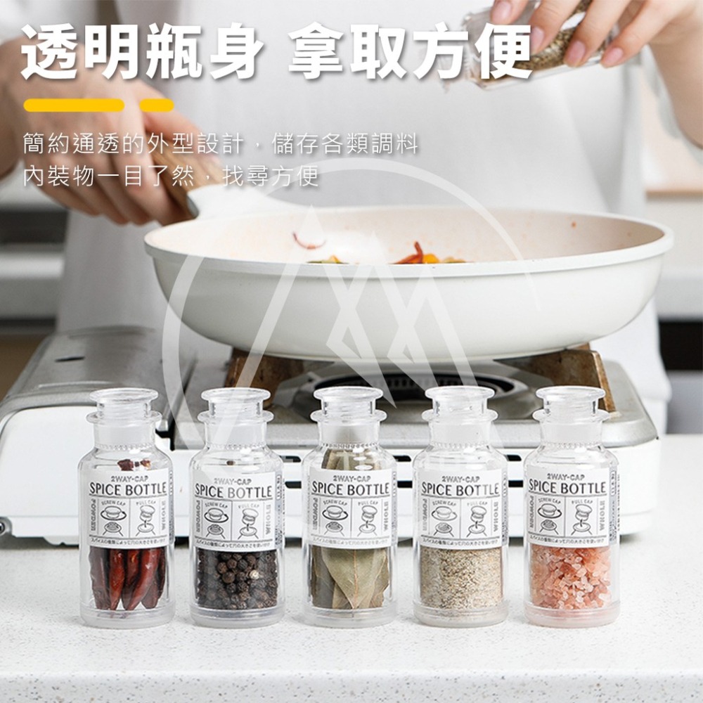 日本製 多功能調味料瓶／胡椒罐 香料罐 密封調味瓶 防潮密封罐 保鮮罐 佐料調味罐 調料瓶 辣椒罐 調味粉罐【超越巔峰】-細節圖6