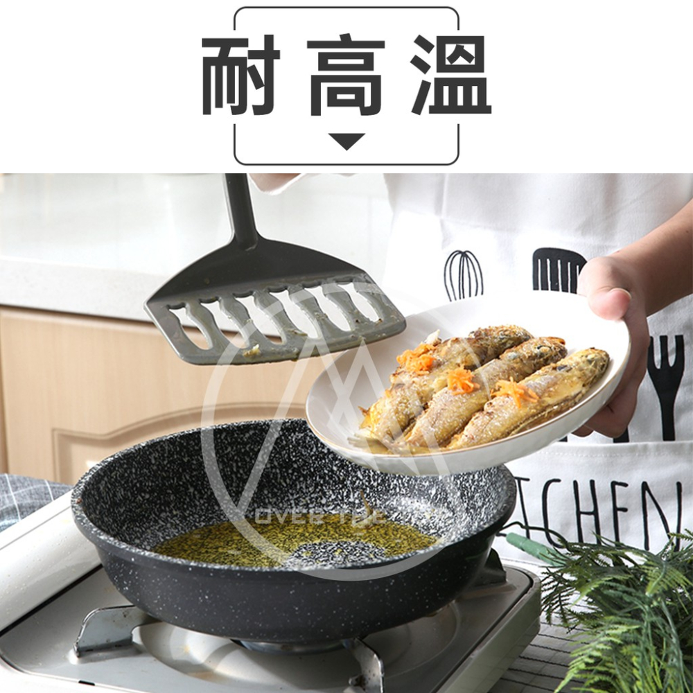 日本製 煎魚鏟子／翻魚鏟 玉子燒鏟 不沾鍋鏟子 鍋鏟 煎蛋鏟 瀝油煎鏟 平鏟【超越巔峰】-細節圖3