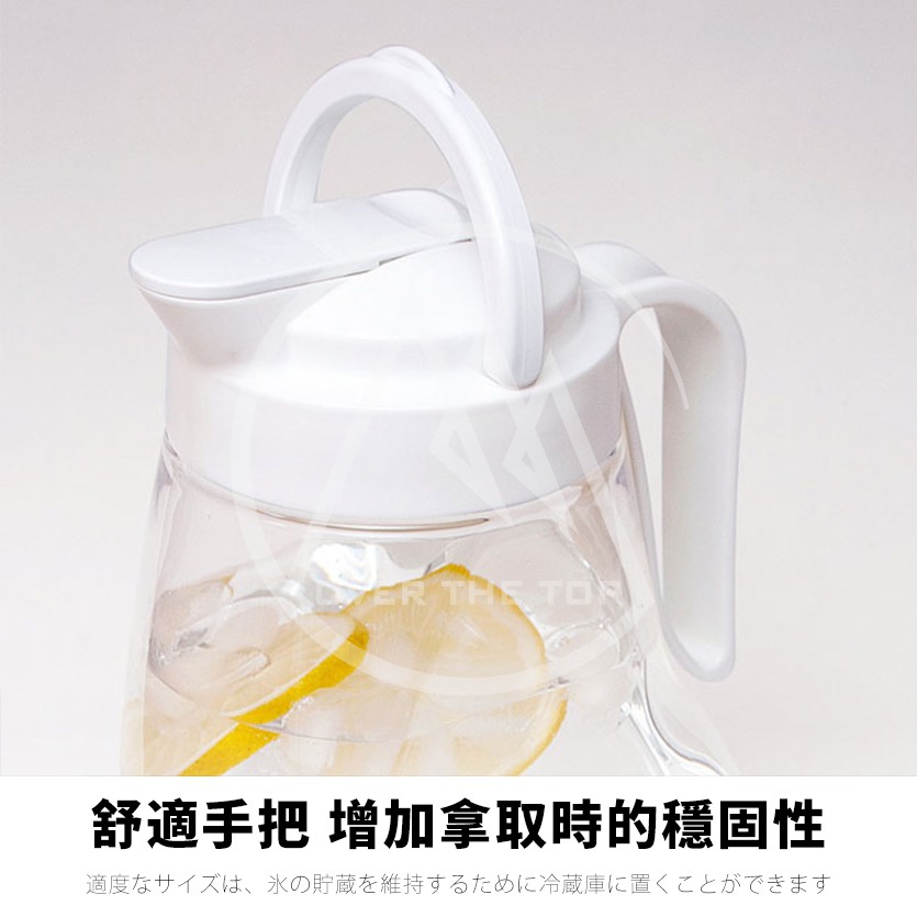 日本製公司貨 Lustroware 岩崎 密封耐熱冷水壺 3.0L／可橫放冷水瓶 果汁瓶 飲料壺 開關式水壺【超越巔峰】-細節圖5
