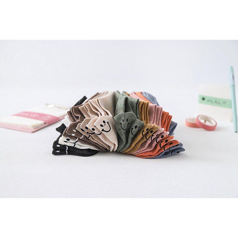 現貨-襪子 袜子 地板襪 笑臉襪 笑臉短襪 帆船襪 踝襪 學生襪 微笑短襪 薄款 隱形襪 便宜襪子 純色襪 素色襪-細節圖7