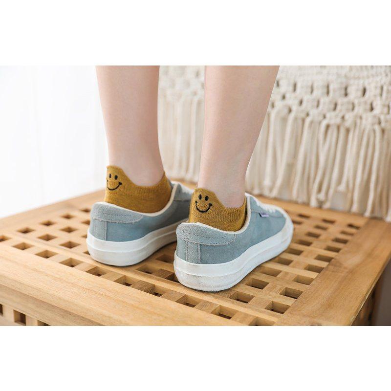 現貨-襪子 袜子 地板襪 笑臉襪 笑臉短襪 帆船襪 踝襪 學生襪 微笑短襪 薄款 隱形襪 便宜襪子 純色襪 素色襪-細節圖8