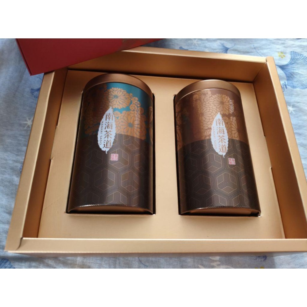 現貨 效期2027/04/01 南海茶道 花月春芳 禮盒 (不知春茶130g/罐+桂花烏龍立體茶包15包)-細節圖2