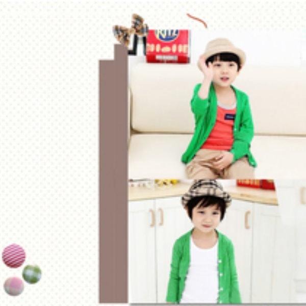 5折出清~台灣現貨 EPK純棉開襟小外套110/120/130-細節圖3