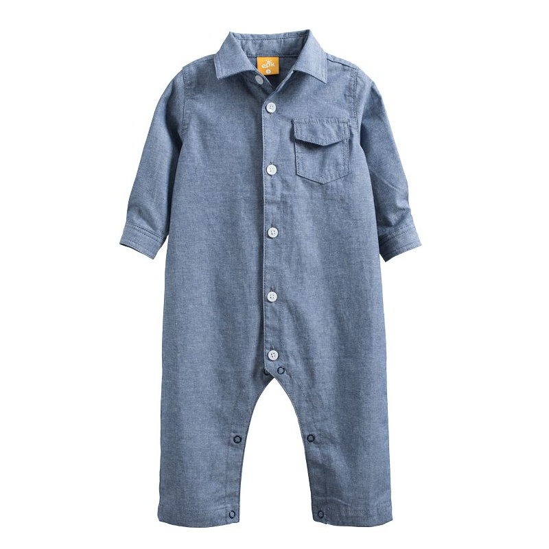 5折出清~台灣現貨 EPK帥氣軟牛仔工裝/連身衣-12m/18m/24m-規格圖2