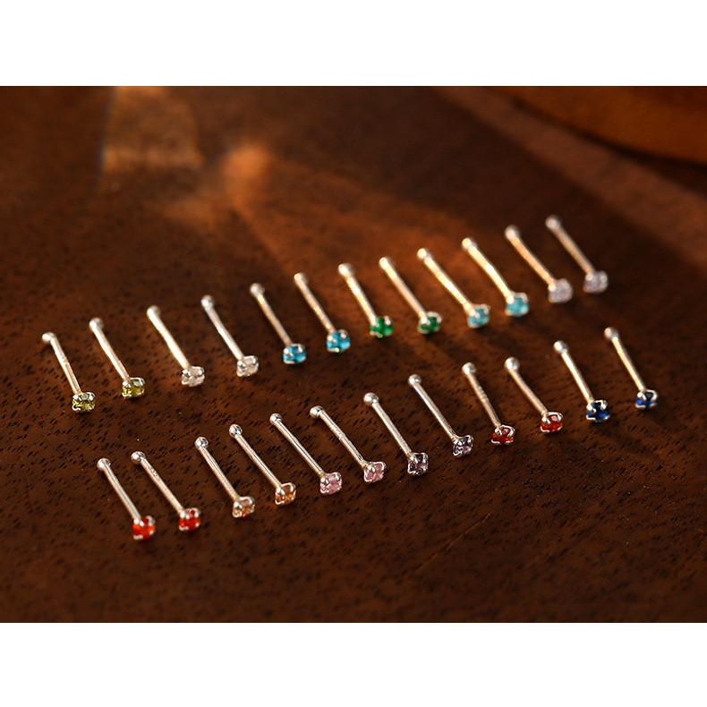 J&S 999純銀耳釘 養耳洞釘 簡約耳飾 星座耳釘-細節圖2