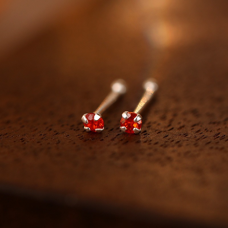 J&S 999純銀耳釘 養耳洞釘 簡約耳飾 星座耳釘-規格圖9