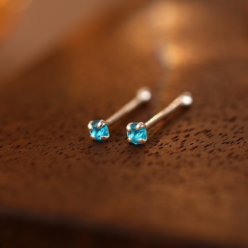 J&S 999純銀耳釘 養耳洞釘 簡約耳飾 星座耳釘-規格圖9