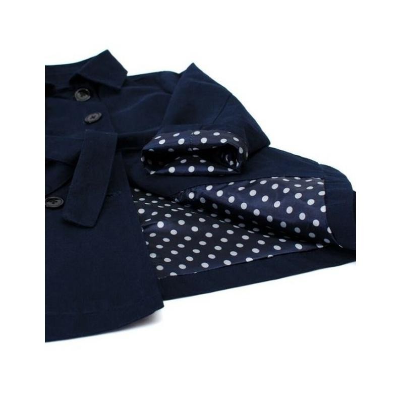 5折出清~台灣現貨 EPK小女生有內裡風衣外套-90/100/110/120/130-細節圖4