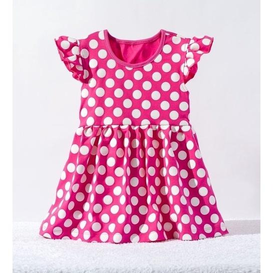 5折出清~台灣現貨 EPK純棉飛袖連身洋裝86/90/95-細節圖4