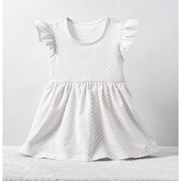 5折出清~台灣現貨 EPK純棉飛袖連身洋裝86/90/95-細節圖6