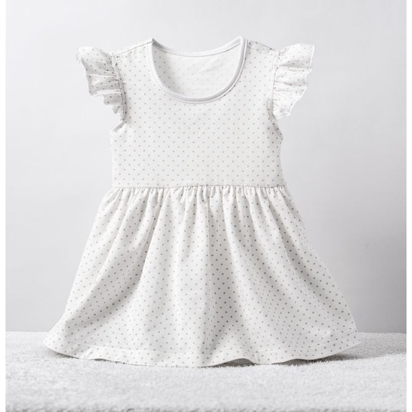 5折出清~台灣現貨 EPK純棉飛袖連身洋裝86/90/95-規格圖6