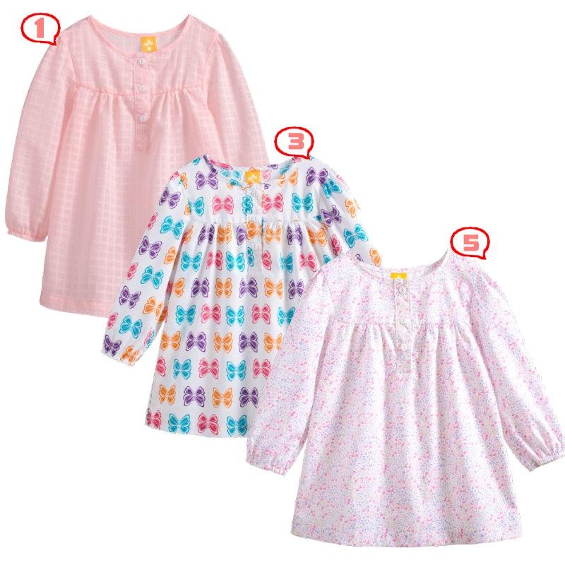 5折出清~台灣現貨 梭織小女生洋裝/裙式上衣-90/100/110/120/130-細節圖2