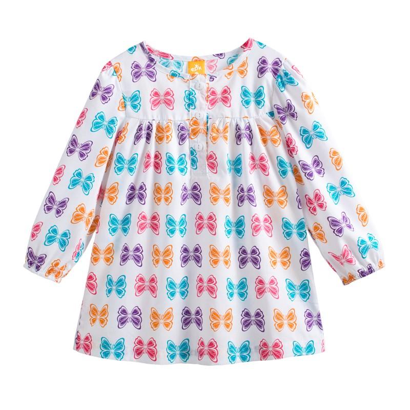 5折出清~台灣現貨 梭織小女生洋裝/裙式上衣-90/100/110/120/130-細節圖5