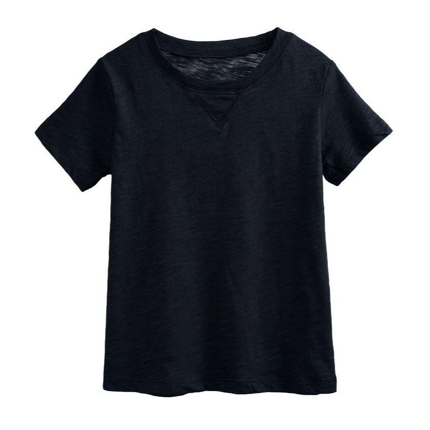 5折出清~透氣竹節棉親子素色短T,110/120/130/140/150/160/170-細節圖4