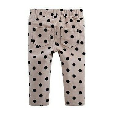 5折出清~台灣現貨 EPK摩卡小女生點點合身長褲-9m/12m/18m/24m/100/110-細節圖5