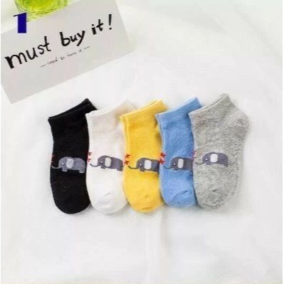 5折出清~台灣現貨 五件組中大童緹花棉質船襪-9到12歲可穿-規格圖2