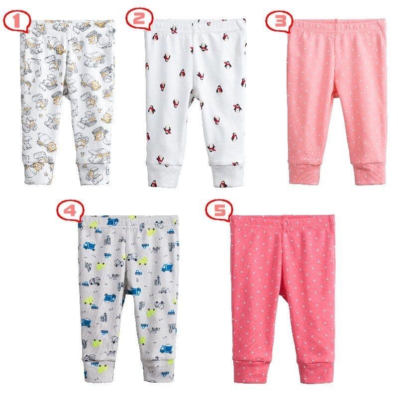 5折出清~台灣現貨 螺紋棉印花小童長褲,3m/6m/9m/12m/18m-細節圖3