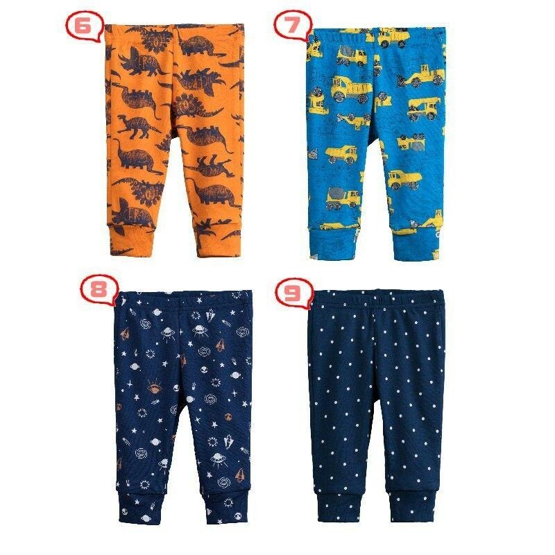 5折出清~台灣現貨 螺紋棉印花小童長褲,3m/6m/9m/12m/18m-細節圖4