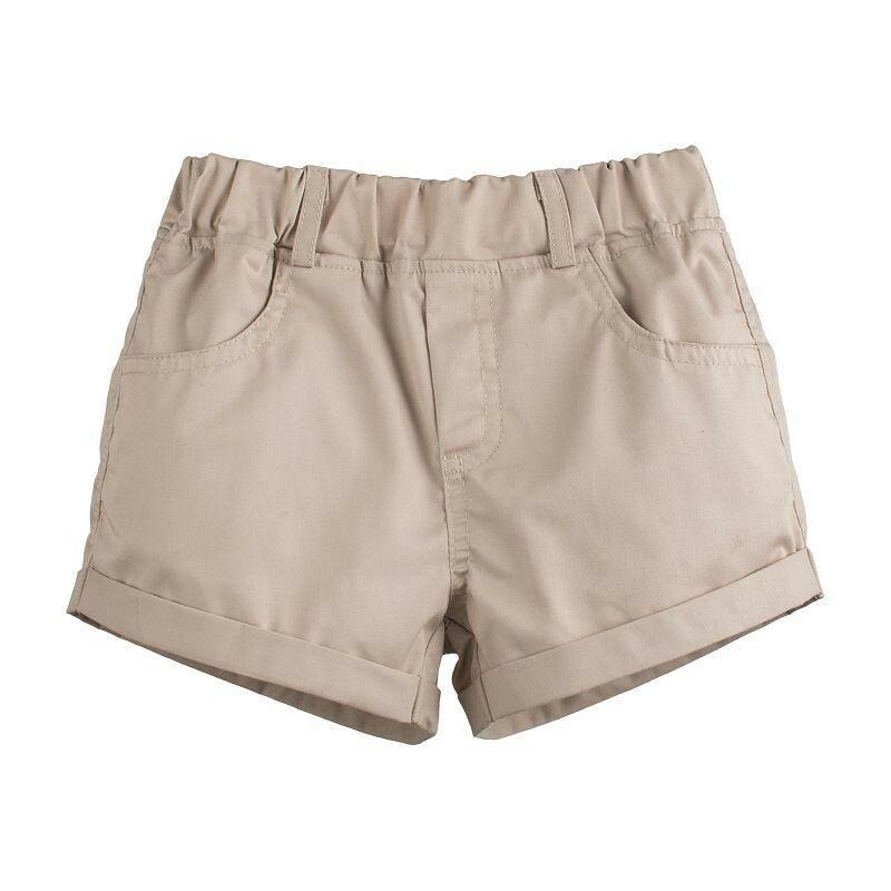 5折出清~epk女短褲 捲邊女孩好搭彈性短褲 台灣現貨 女童褲-細節圖4