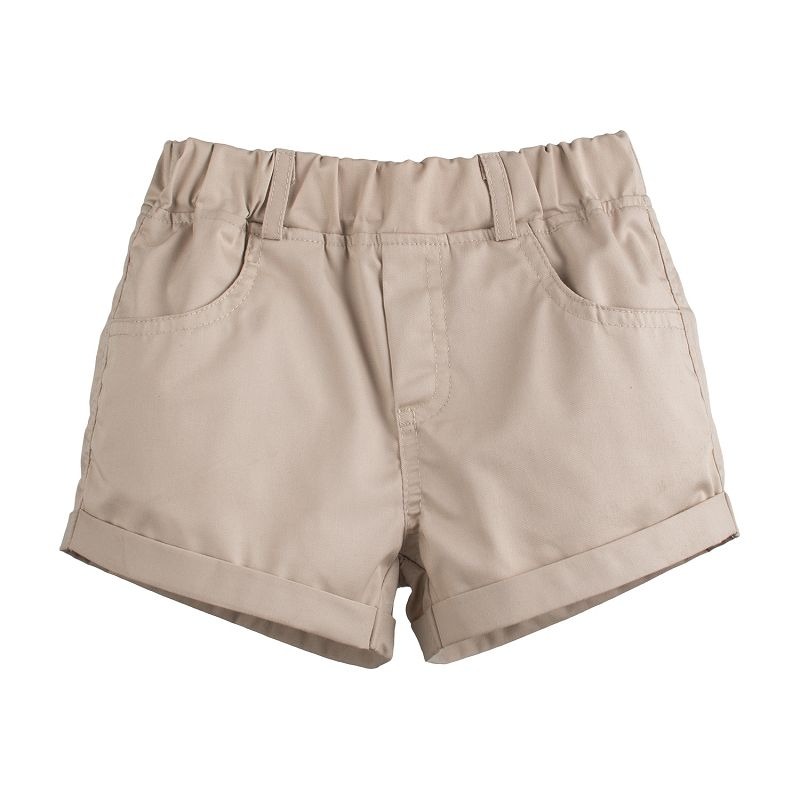 5折出清~epk女短褲 捲邊女孩好搭彈性短褲 台灣現貨 女童褲-規格圖6