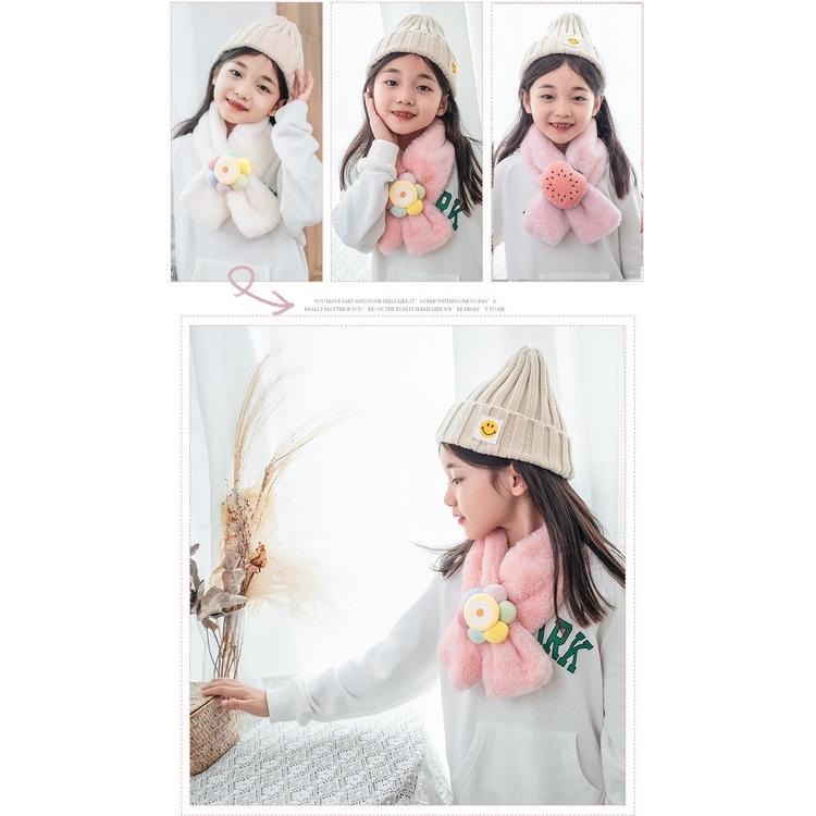 台灣現貨 台灣現貨 兒童仿兔毛加厚圍脖 韓版圍脖 保暖圍脖 兒童圍脖 造型圍脖 聖誕禮物 交換禮物-細節圖7