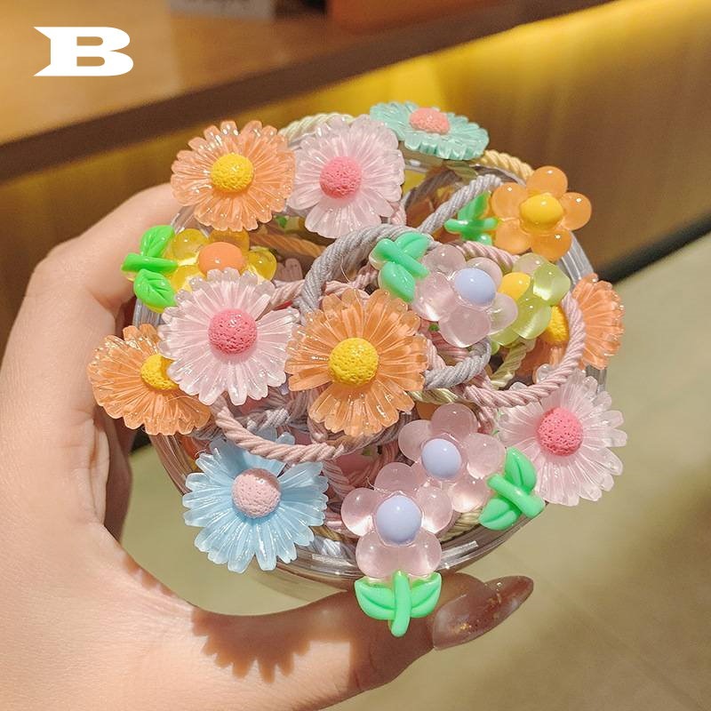 5折出清~台灣現貨 女童卡通花朵小髮圈,不挑款隨機出貨一個-規格圖5