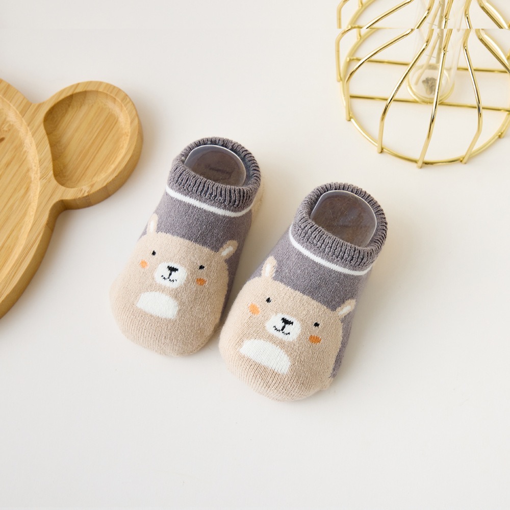 台灣現貨 商檢合格 韓版寶寶地板襪 防滑襪 毛絨襪 加厚襪 寶寶襪-規格圖9