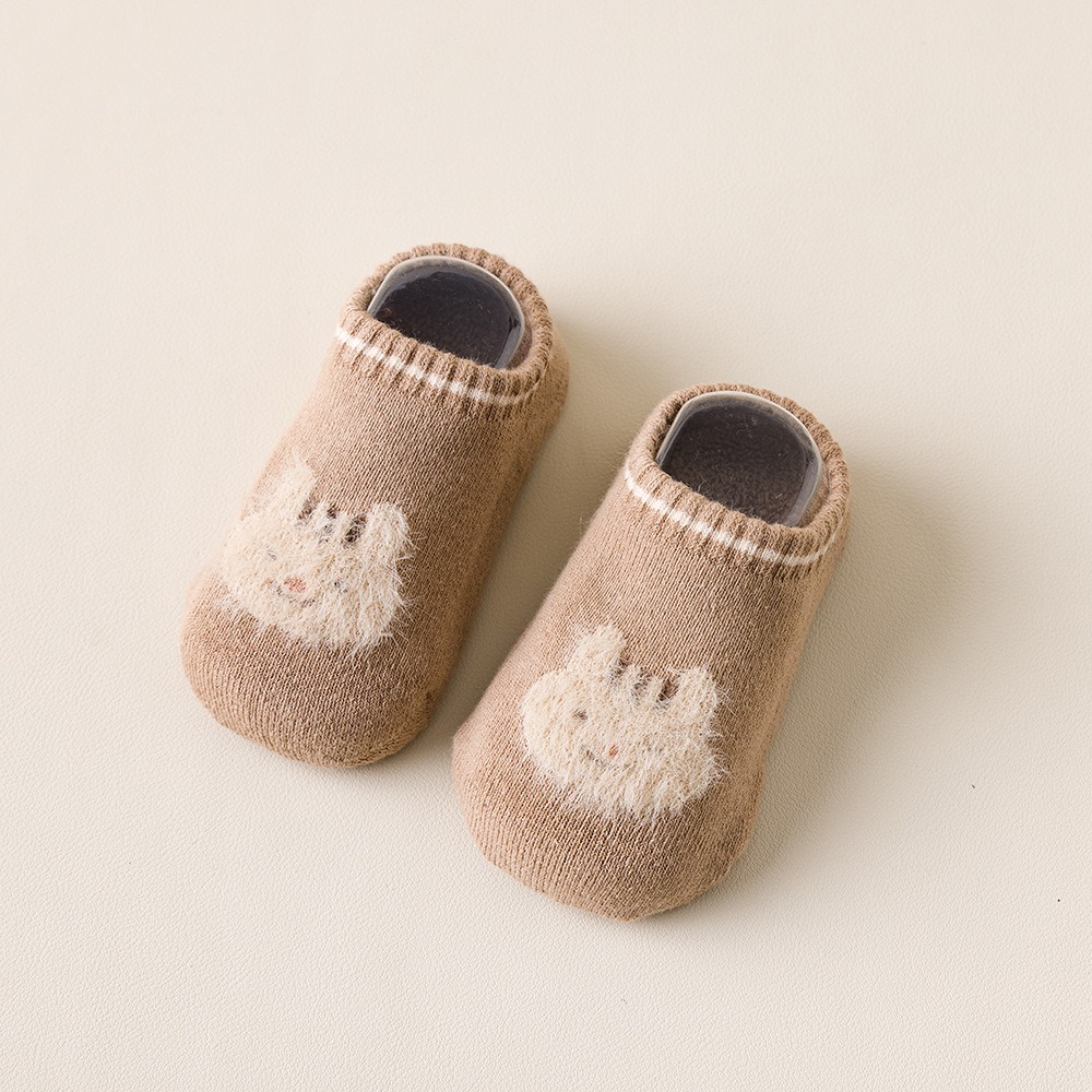 台灣現貨 商檢合格 韓版寶寶地板襪 防滑襪 毛絨襪 加厚襪 寶寶襪-規格圖9