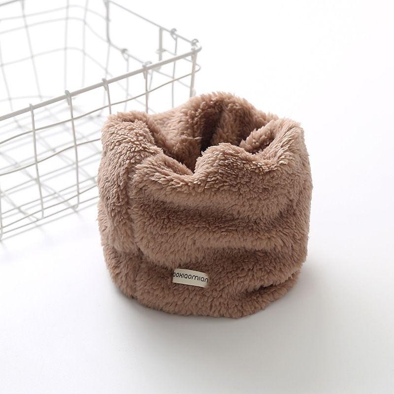 台灣現貨 韓版純色毛絨圍脖 兒童圍脖 加厚圍脖 保暖圍脖-細節圖8