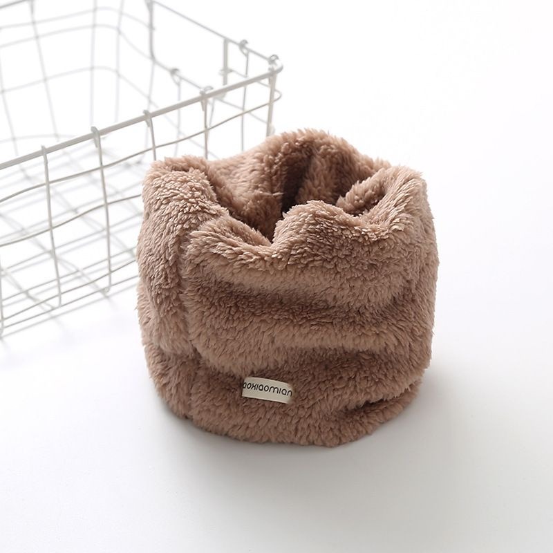 台灣現貨 韓版純色毛絨圍脖 兒童圍脖 加厚圍脖 保暖圍脖-規格圖9