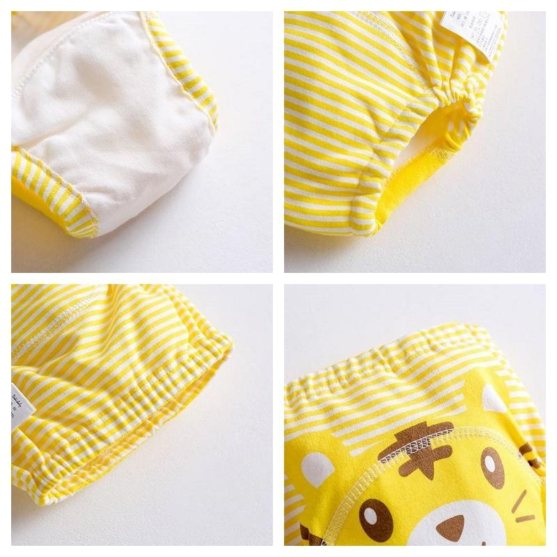 商檢合格  動物印花學習褲 四層紗練習褲 七層學習褲 INS學習褲 90/100/110-細節圖7