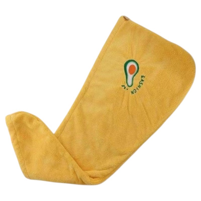 台灣現貨 刺繡小圖雙層珊瑚絨乾髮帽 擦頭巾，5色可選-規格圖8