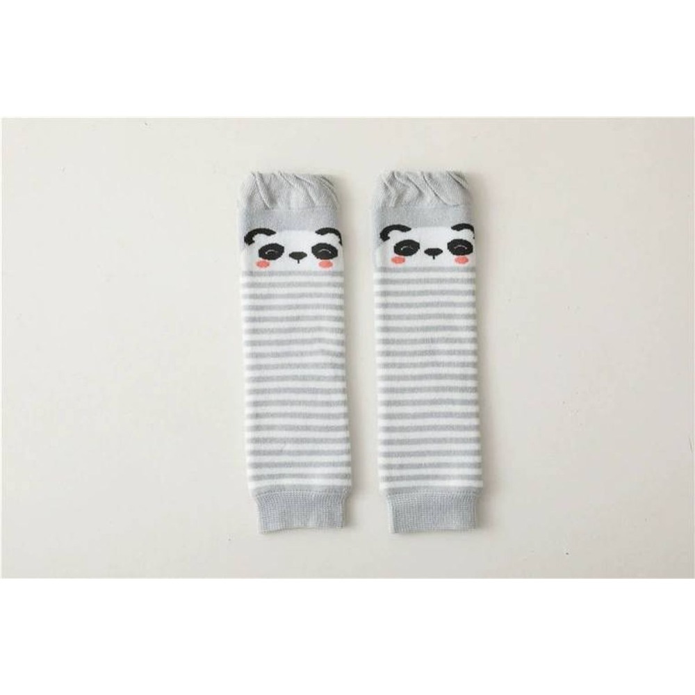 台灣現貨 卡通條紋襪套 秋冬加厚毛圈襪套 寶寶襪套 護膝 護手套 學爬襪套-規格圖9