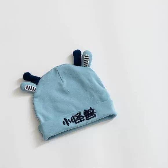 台灣現貨 春秋萌寶帽 純棉寶寶帽 嬰兒帽 春秋帽 初生帽5色可選-細節圖5
