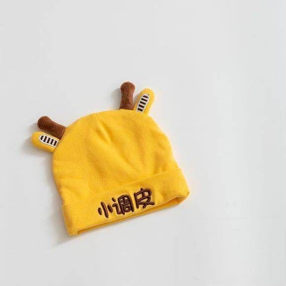 台灣現貨 春秋萌寶帽 純棉寶寶帽 嬰兒帽 春秋帽 初生帽5色可選-細節圖6