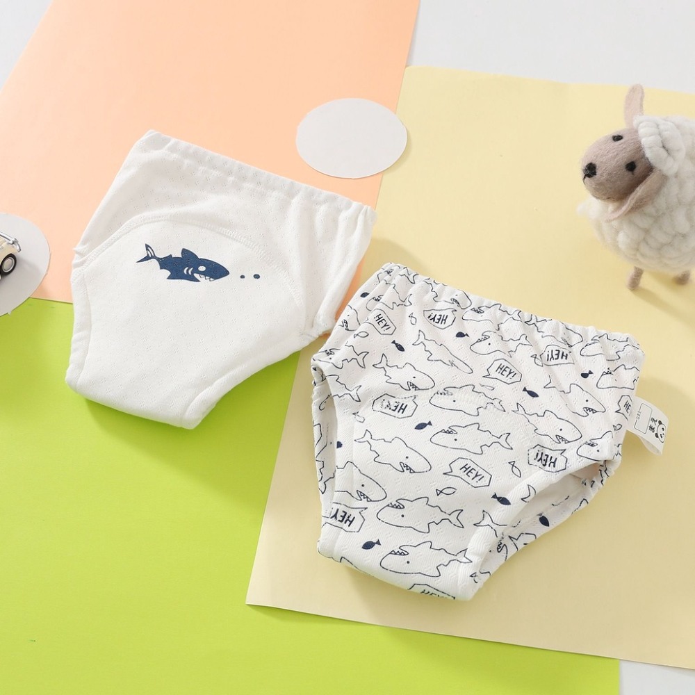 商檢合格  網眼棉學習褲 洞洞棉訓練褲 四層紗學習褲 7層布尿褲-規格圖9