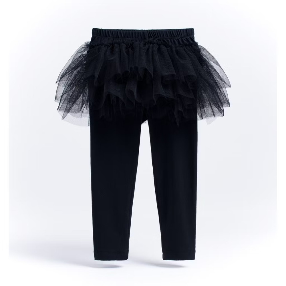 (褲福11)黑色蕾絲裙褲90碼