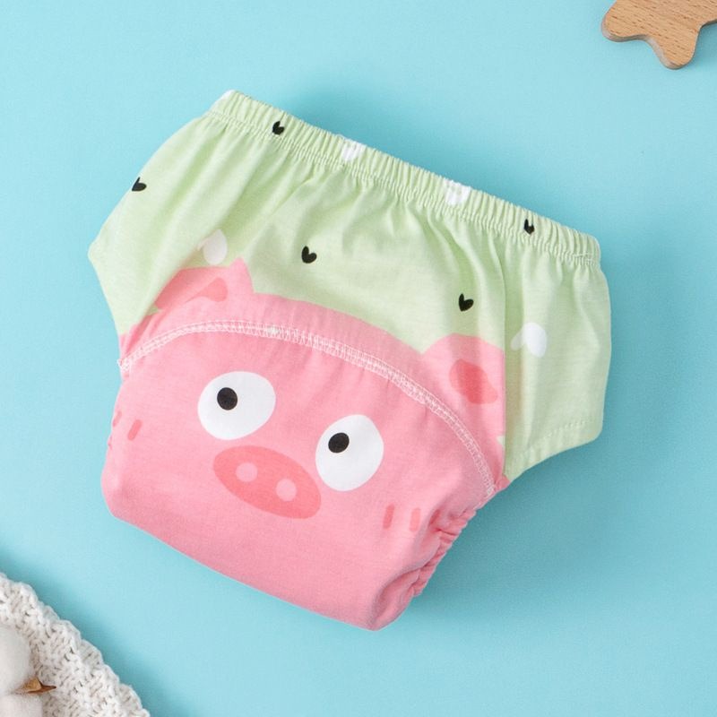 商檢合格  大動物卡通圖學習褲 瞬吸學習褲 練習褲 布尿褲90/100/110-規格圖8