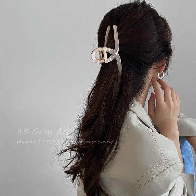 台灣現貨 韓風復古大抓夾 果凍夾 鯊魚夾 簡約抓夾-細節圖2